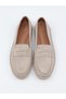 İzel 155 Beige Suede Genuine Leather Women's Shoes - 8