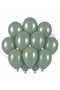 Eucalyptus Color Latex Retro Balloons (30 cm) - 12 Pieces