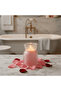 Rose Scented Candle in Diamond-Cut Glass Pot | 10×7 cm - 2