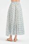 Women's Plaid Fabric Long Skirt with Elastic Waist and Lined Design - 3