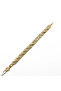 Gold-Tone Chevron Link Bracelet for Women, Geometric Stone Accent Design with Box Clasp Closure
