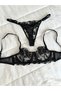 Black Underwire Bra Set - 4