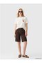 New Season White Printed 100% Cotton Women's T-Shirt - 6