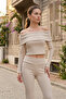Women's Madonna Collar Spanish Flare Suit - 4