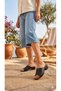 Black Leather Laser Women's Casual Slippers