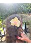 Butter Yellow Orchid Hair Clip 💛 - 4