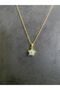 Women's Steel Necklace Evil Eye Bead Detailed Full Zircon Stone Balloon Star Necklace Jewelry Gem - 7