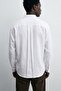 Men's Shirt Monarch Line White – Long Sleeve, Buttoned, Modern Relaxed Fit - 4