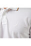 Men's White Regular Fit Polo Neck T-Shirt - 5