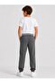10806-26 Boy's Anthracite Sweatpants with Pockets, Lace-Up Elastic Cuffs, Jogger Pants - 3