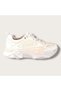 Women's Thick Sole Lace-Up Sports Shoes & Sneakers Beige