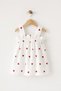 Baby Girl Kids Strap Muslin Dress 100% Cotton Summer Outfit Double Layer - 3