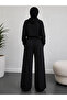 Double Black and Gray Sweatpants - Loose Fit That Provides Effortless Elegance at Home and Outside - 4