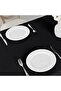 Black Linen Tablecloth |   Liquid-Proof & Stain-Resistant |   Custom Size Production |   Oeko-Tex ®   100 - 3