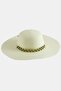 Beaded Knitted Straw Hat - 4