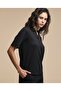 Textured Top With Collared Neck And Short Sleeves - 3
