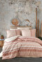 Ranforce duvet cover set double latrina v1 salmon