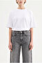 Women's Effect Loose Fit Jean Trousers Gray - 5