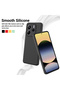 Silicone Case for Redmi Note 14 | Full Body Silky Soft Touch Shockproof Cover | Camera Protection | Microfiber Lining | Slim Protective Phone Case- Black - 3