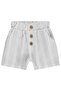 Striped 6-18 Month Shorts - Ecru