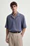 Indigo Lyocell Relax Fit Men's Shirt - 5