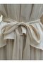 Nara Astarlı Janjan Chiffon Skirted Double Set - Beige - 2