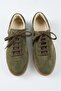 Calijero Men's Genuine Leather Lace-Up Khaki Sneakers - 7