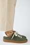 Barbella 2 Women's Genuine Leather Three Separate Alternative Laces Khaki-Ecru Sneakers