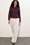 20231 Slim Fit Poplin Shirt - Plum - 2