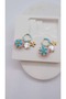 Flower Figure Charm Detailed Earrings - 2
