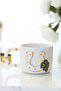 Luck Gate, Handmade Ceramic Mug with Horse Figure 200ml 24K Gold Decorated