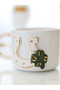 Luck Gate, Handmade Ceramic Mug with Horse Figure 200ml 24K Gold Decorated - 2