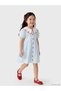 Peak New Season Embroidered Baby Collar Girl's Poplin Dress