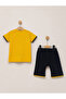 Kids Boys' Summer Suit with Bow Tie, Printed Shalwar Shorts, and Detailled Prints - 6