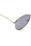 Polarized Sunglasses Gold Frame Green Mirror Lens 58mm - M8040GR2PV - 5