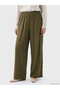 Vizyon New Season Elastic Waist Wide Leg Women's Trousers - 2