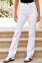 Spanish Style Flared Jeans B30112 White
