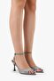 Women's Arel Platinum Glitter Heeled Shoes