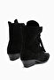 Beth Genuine Leather Black Suede Lace Detailed Summer Western Women's Boots - 4