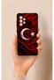 Samsung A52 Compatible Wolf Turkish Flag Patterned Silicone Case