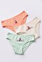 Girl's 3-Piece Cotton Underwear with Printed Comfort-Focused Design (8823-3) - 3
