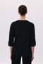 O-Neck Collar with Mesh Sleeves and Earrings for Girls, Three-Quarter Length with Stones - 6