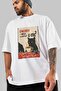 For the Sake of Cat Love 126 Front Cat Printed White Oversize T-Shirt 100% Cotton Unisex Cat Lover Premium Design - 3