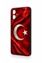 Samsung A06 Compatible Turkish Flag Patterned Silicone Case - 2