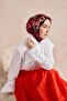 وشاح حرير تويل ميركان أحمر 90x90 - 5