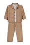 Shirt with Pockets, 3-Piece Set for 6-9 Years Old - Beige