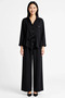 Women's Modal Fabric Shirt Collar Double Pockets Belted Waist Double Suit Long Sleeve Daily Casual Modern Stylish - 4