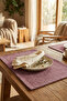 Barcelona Velvet Textured 6-Piece American Service Set Dried Rose - 3