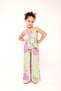Girl's Viscose Set with Daisy Print - 6