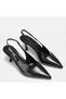 Large Size Women's Stiletto 41-42-43-44-Black Skin - 2